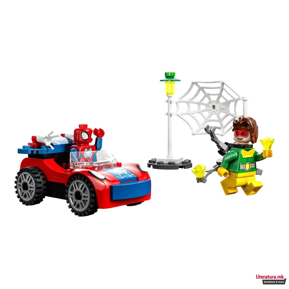 LEGO коцки, Marvel: Spidey Amazing Friends - Spider Man's Car and Doc Ock 
