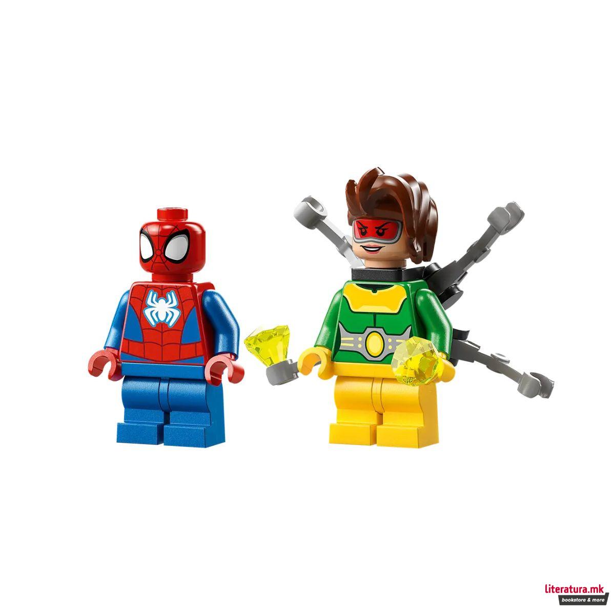 LEGO коцки, Marvel: Spidey Amazing Friends - Spider Man's Car and Doc Ock 