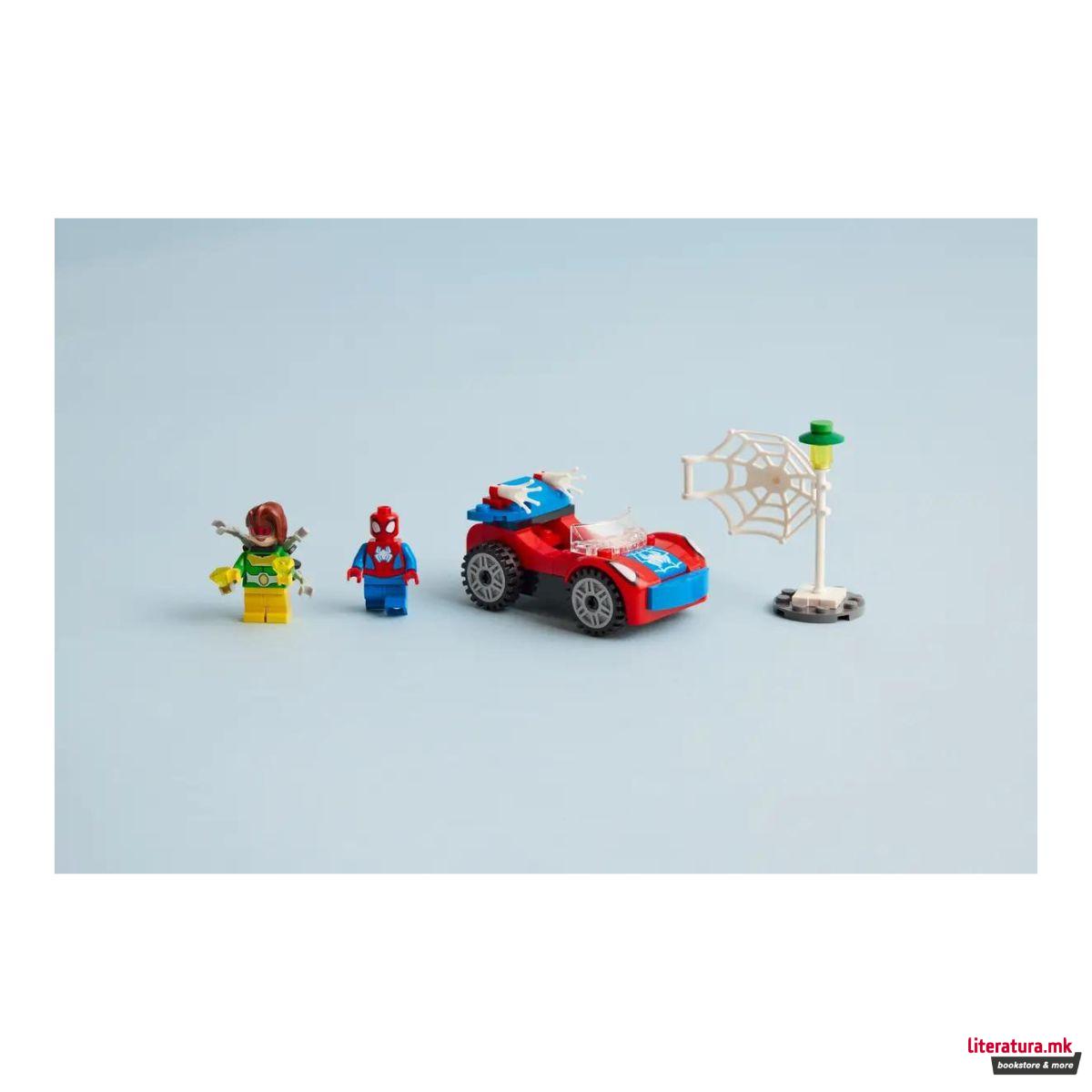 LEGO коцки, Marvel: Spidey Amazing Friends - Spider Man's Car and Doc Ock 