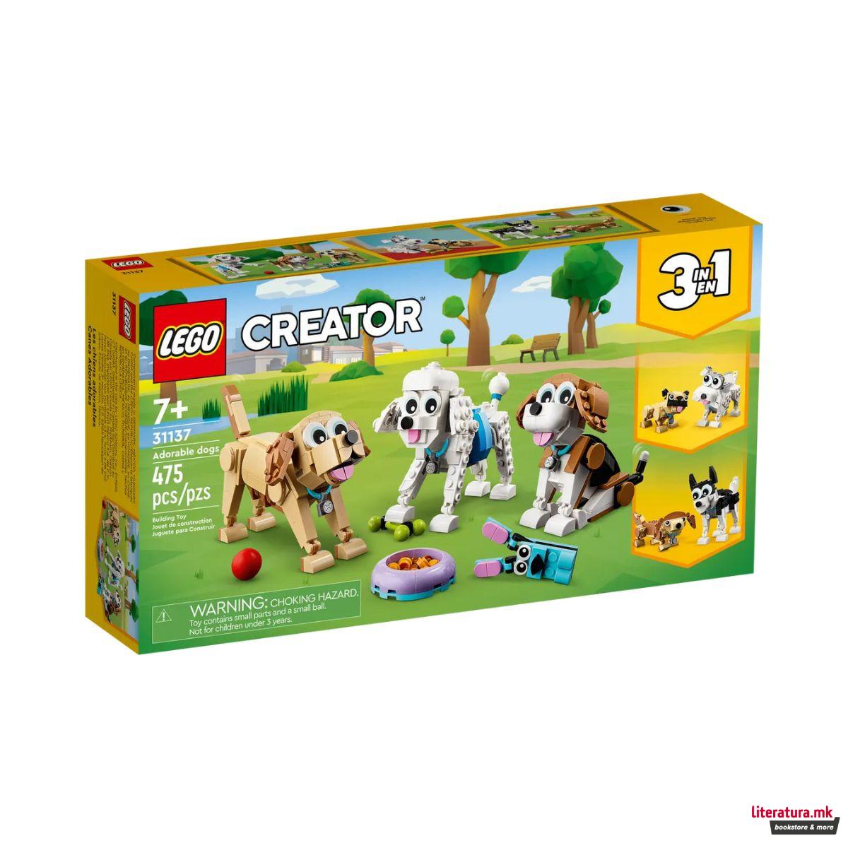 LEGO коцки, Creator 3-in-1, Adorable Dogs 