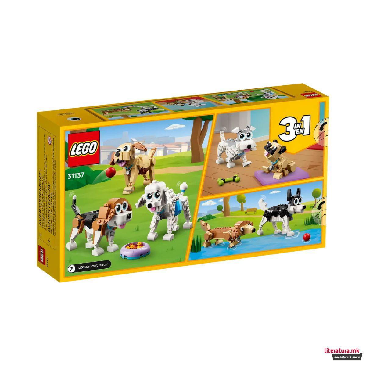 LEGO коцки, Creator 3-in-1, Adorable Dogs 