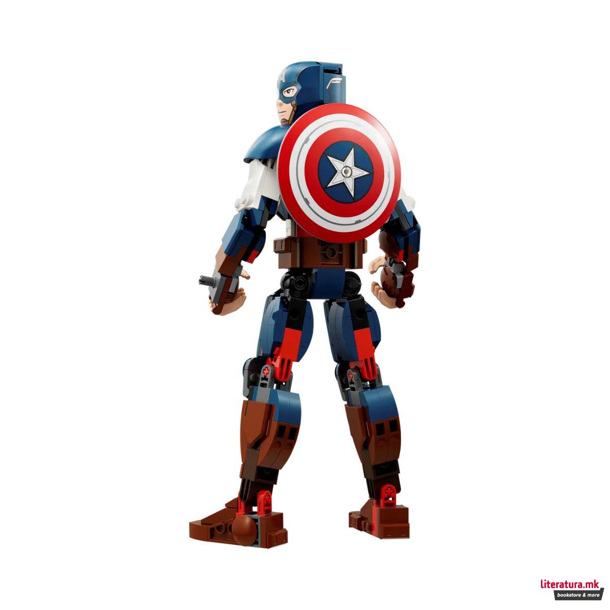 LEGO коцки, Marvel, Avengers - Captain America Construction Figure 