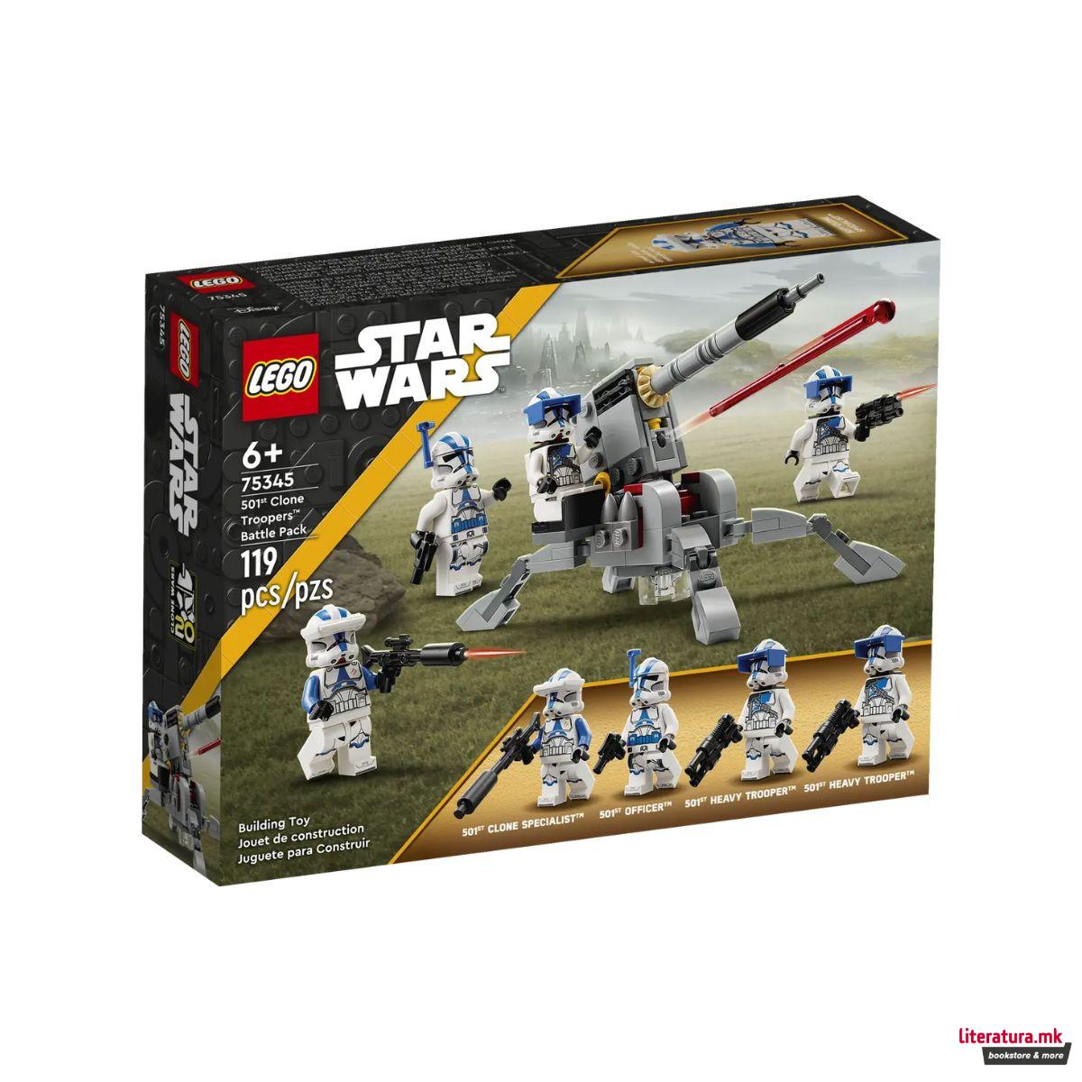 LEGO коцки, Star Wars, 501st Clone Troopers Battle Pack 