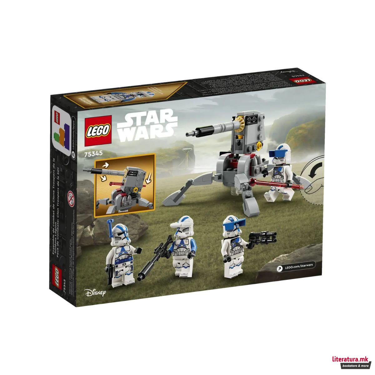 LEGO коцки, Star Wars, 501st Clone Troopers Battle Pack 