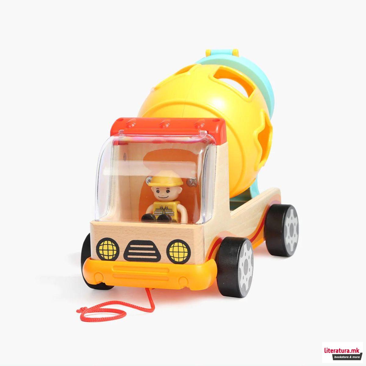 Играчка за сортирање форми, Камион-миксер 