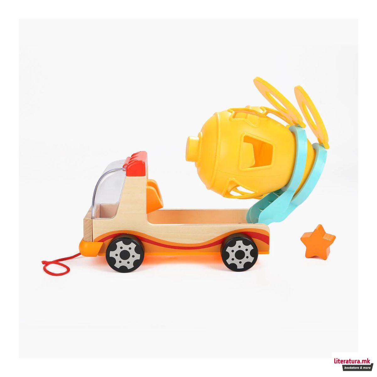 Играчка за сортирање форми, Камион-миксер 