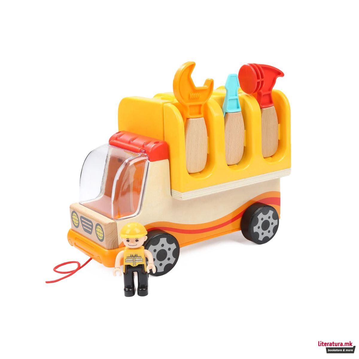 Играчка за сортирање форми, Камион-миксер 