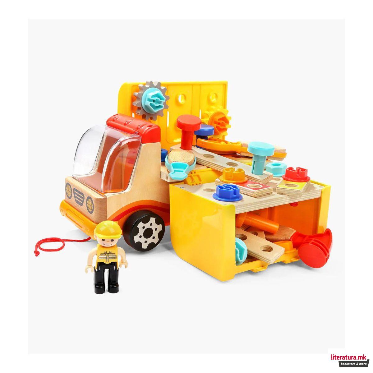 Играчка за сортирање форми, Камион-миксер 