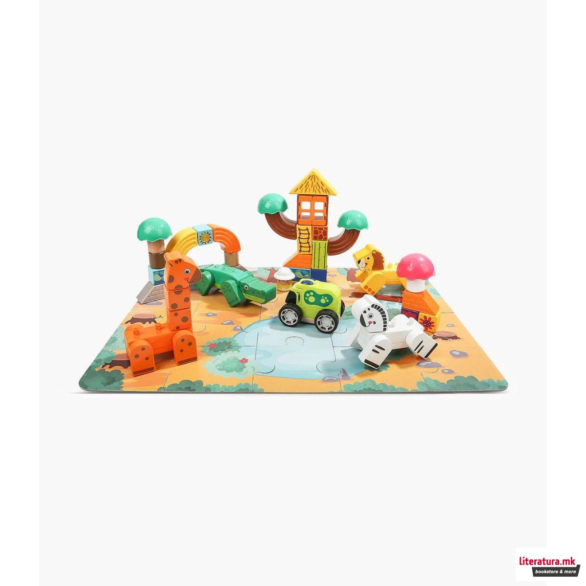 Коцки за градба - Шумски животни 