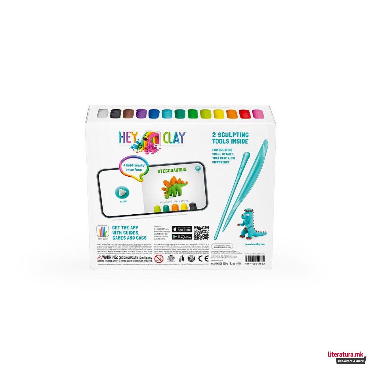 Сет за изработка со глина, Hey Clay Dinos 