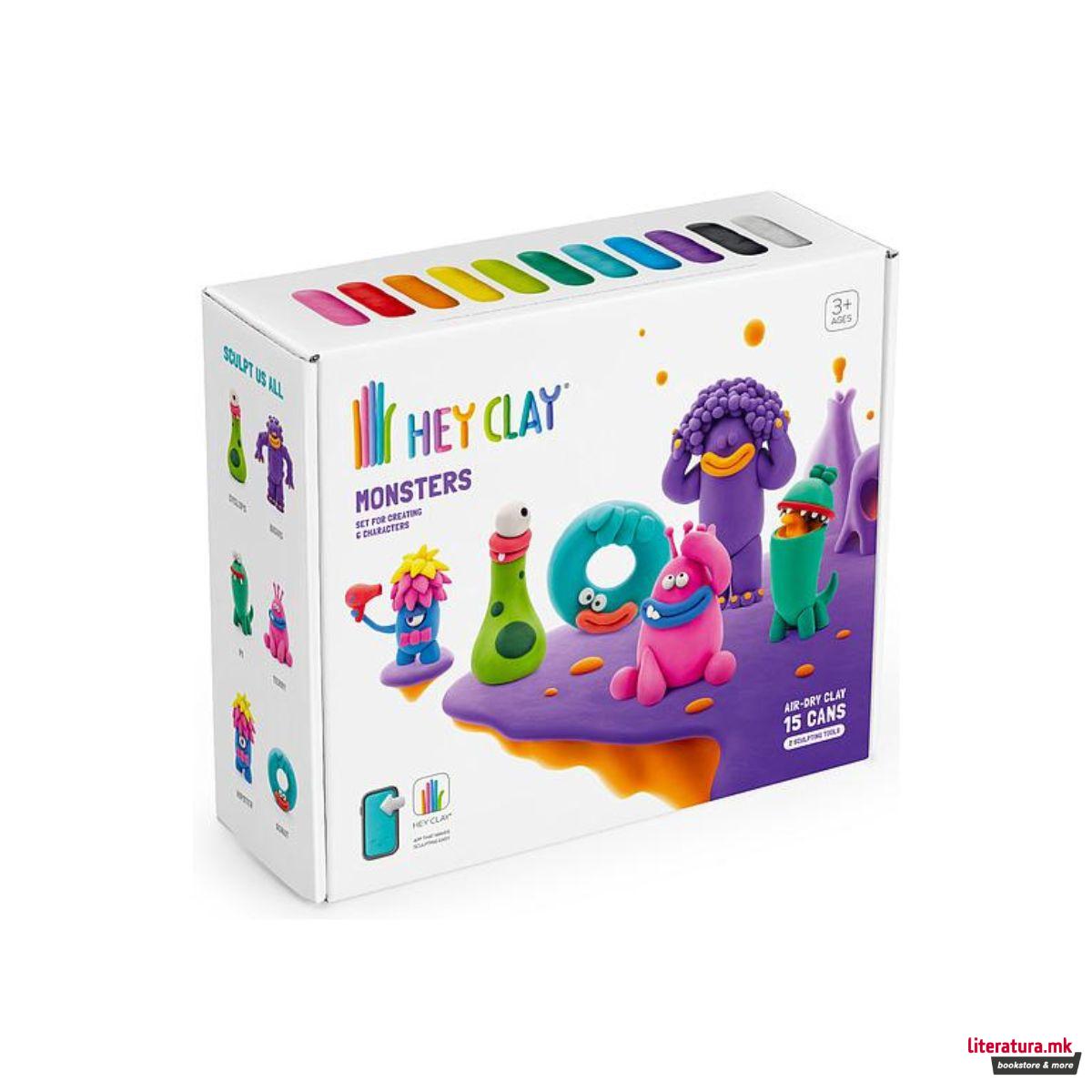 Сет за изработка со глина, Hey Clay Monsters 