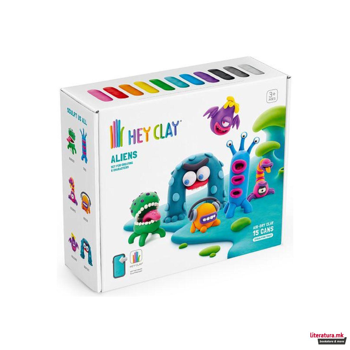 Сет за изработка со глина, Hey Clay Aliens 