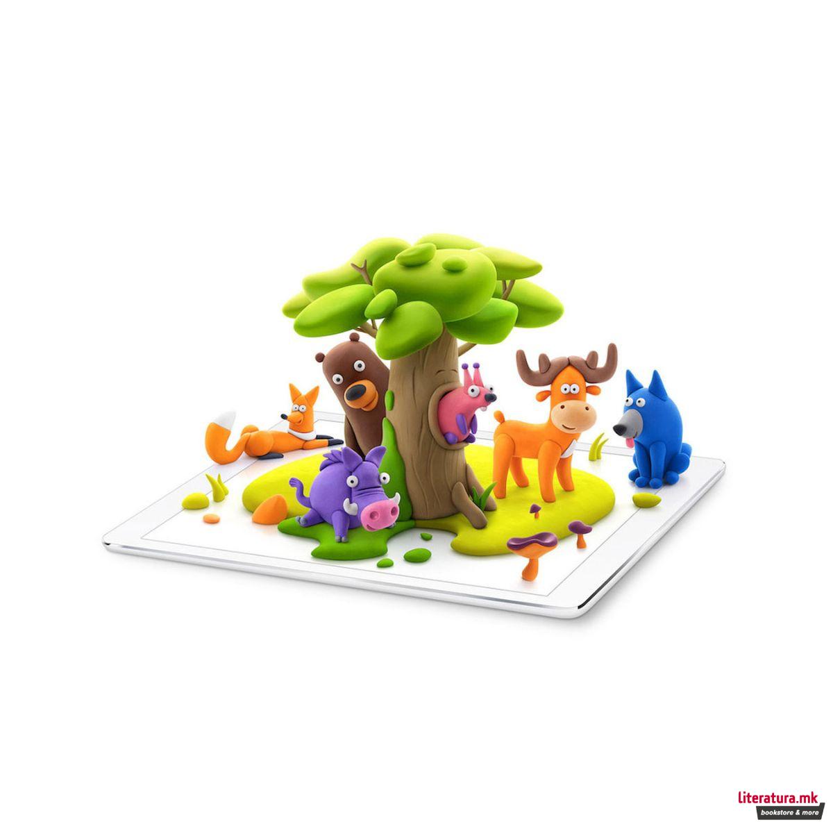 Сет за изработка со глина, Hey Clay Forest Animals 