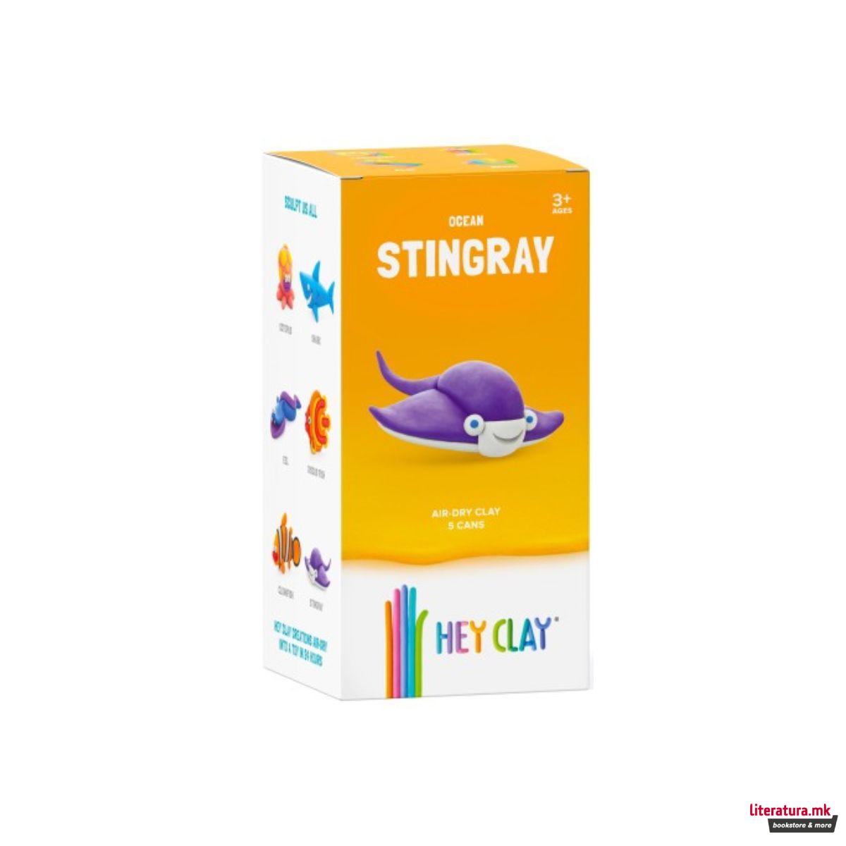 Сет за изработка со глина, Claymates: Ocean - Stingray 