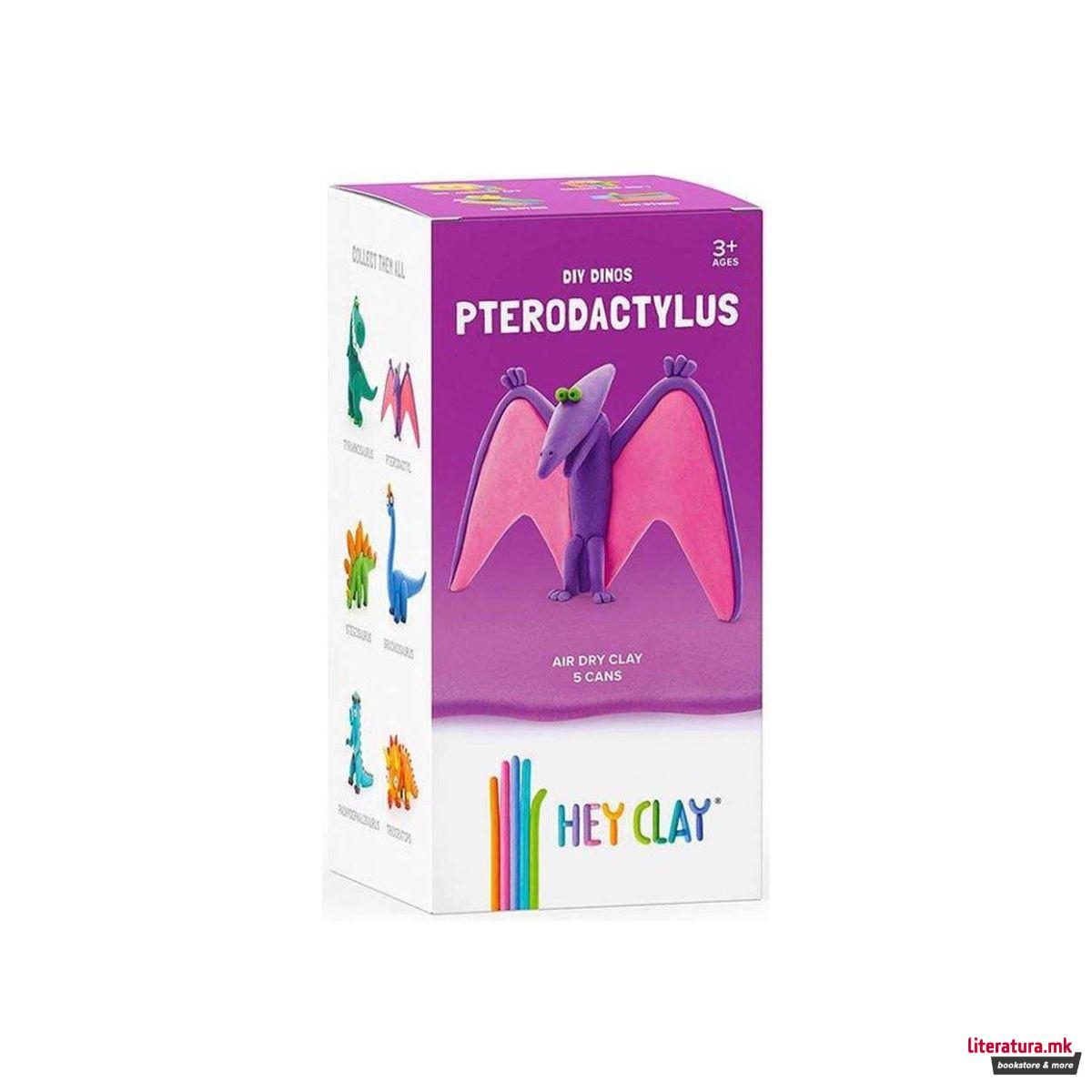 Сет за изработка со глина, Claymates: Dinos - Pterodactylus 