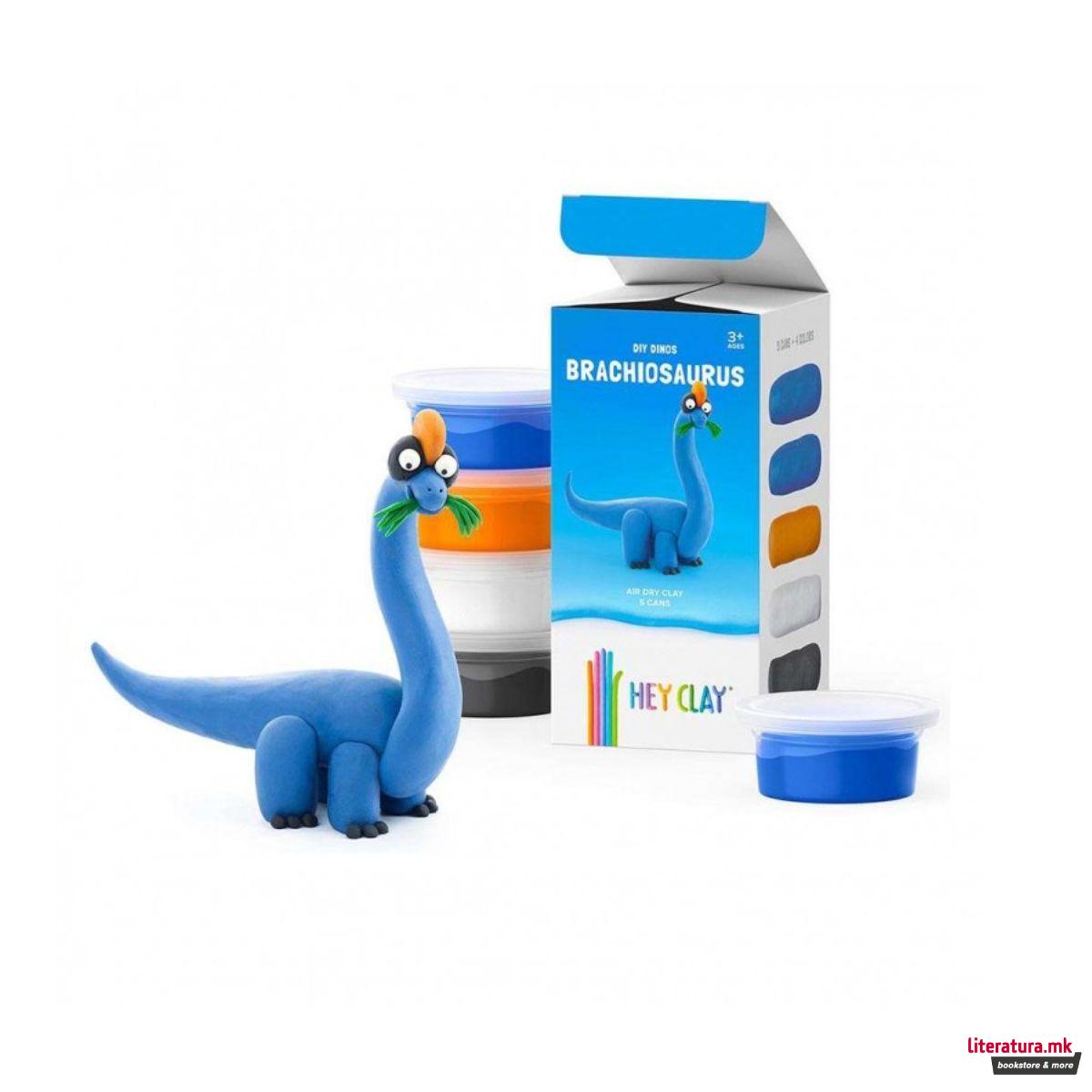 Сет за изработка со глина, Claymates: Dinos - Brachiosaurus 