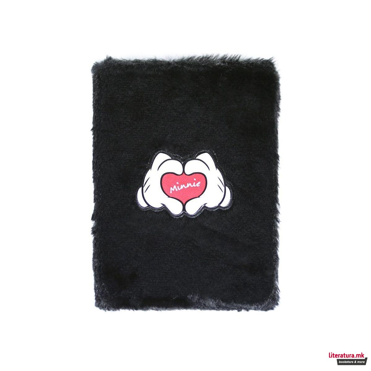 Нотес со плишани корици, Disney - Minnie Mouse, A5 