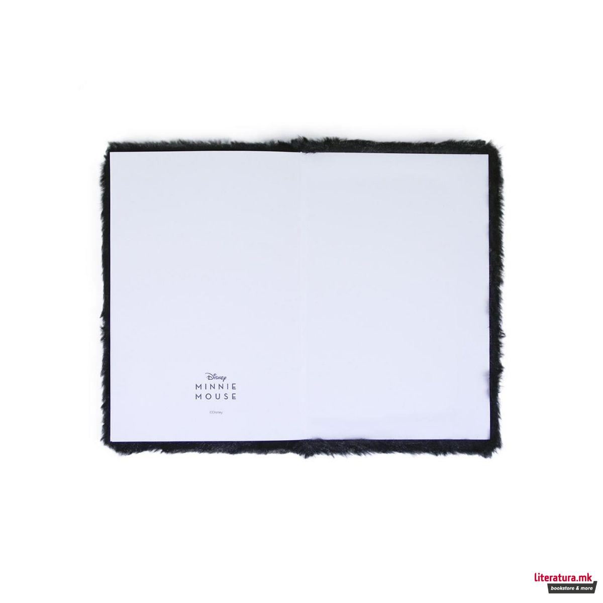 Нотес со плишани корици, Disney - Minnie Mouse, A5 
