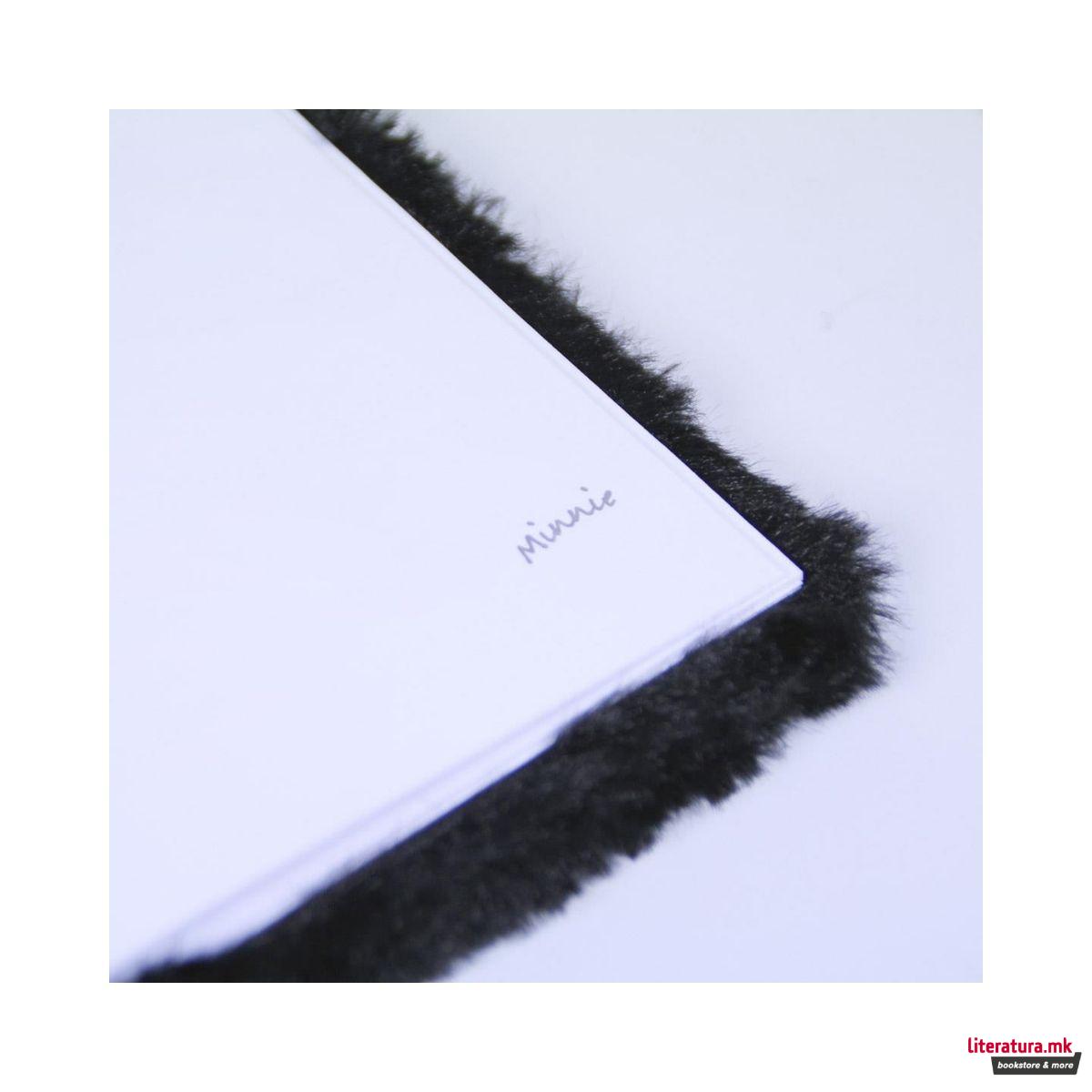 Нотес со плишани корици, Disney - Minnie Mouse, A5 