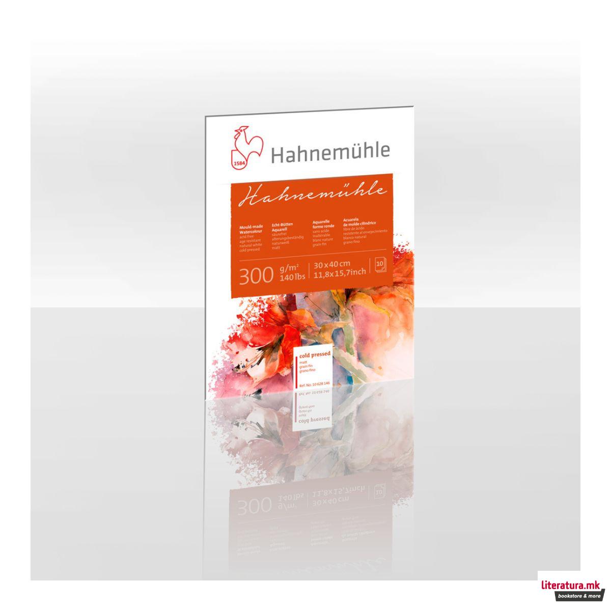 Блок - традиционална изработка, Hahnemühle 300 g/cm², 24 x 32 cm, груба хартија 