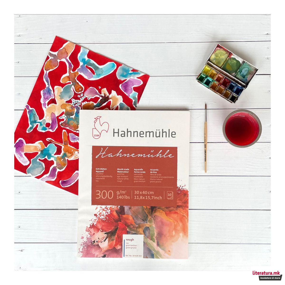 Блок - традиционална изработка, Hahnemühle 300 g/cm², 24 x 32 cm, груба хартија 