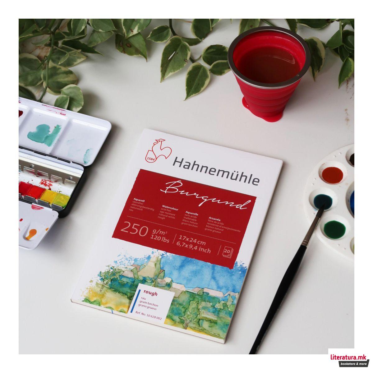 Блок - разгледници, Burgund, 250 g/cm², акварелна хартија 