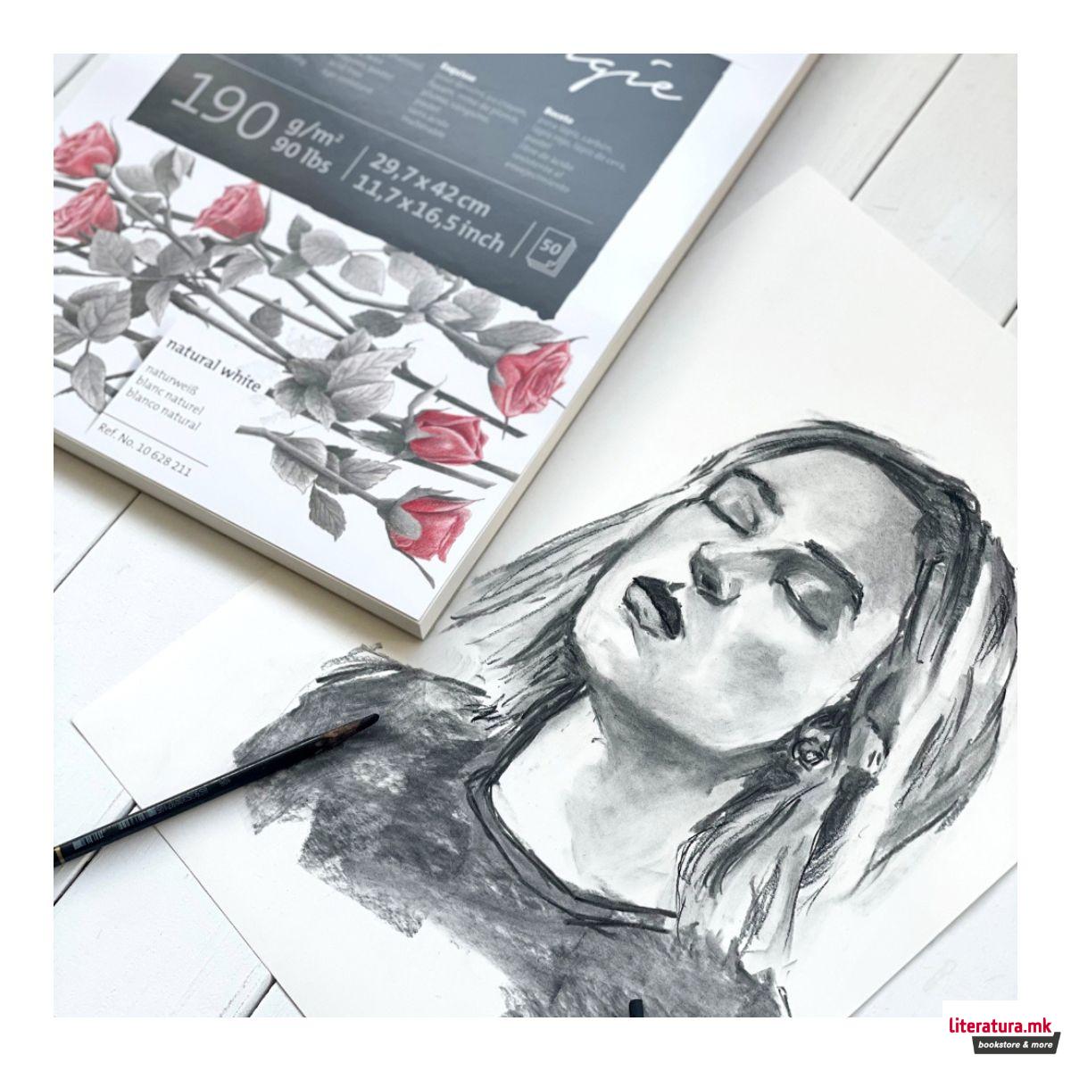 Блок за скицирање, Nostalgie, 190 g/cm², А2 