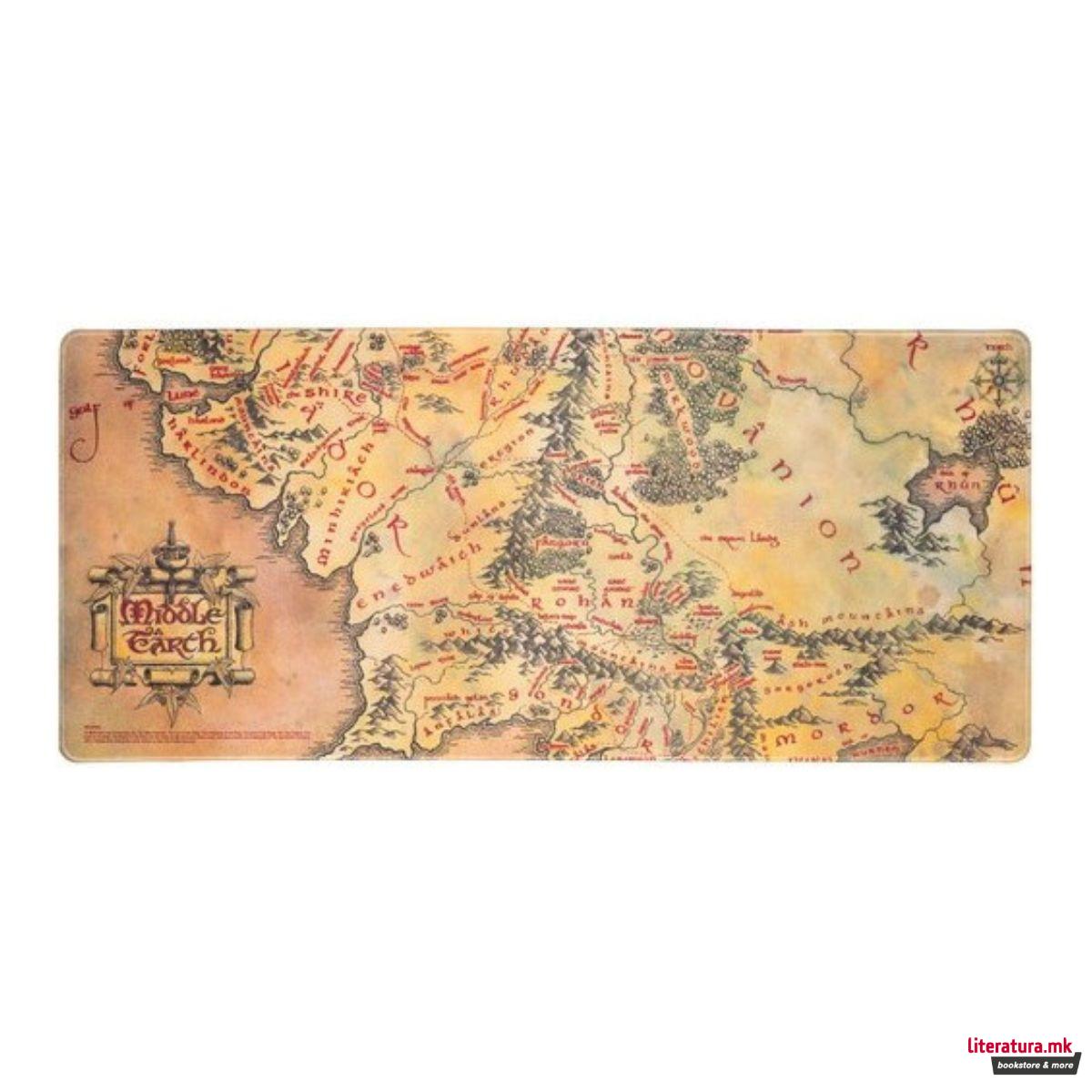 Подлога за биро, The Lord of the Rings - Map of Middle Earth XL 