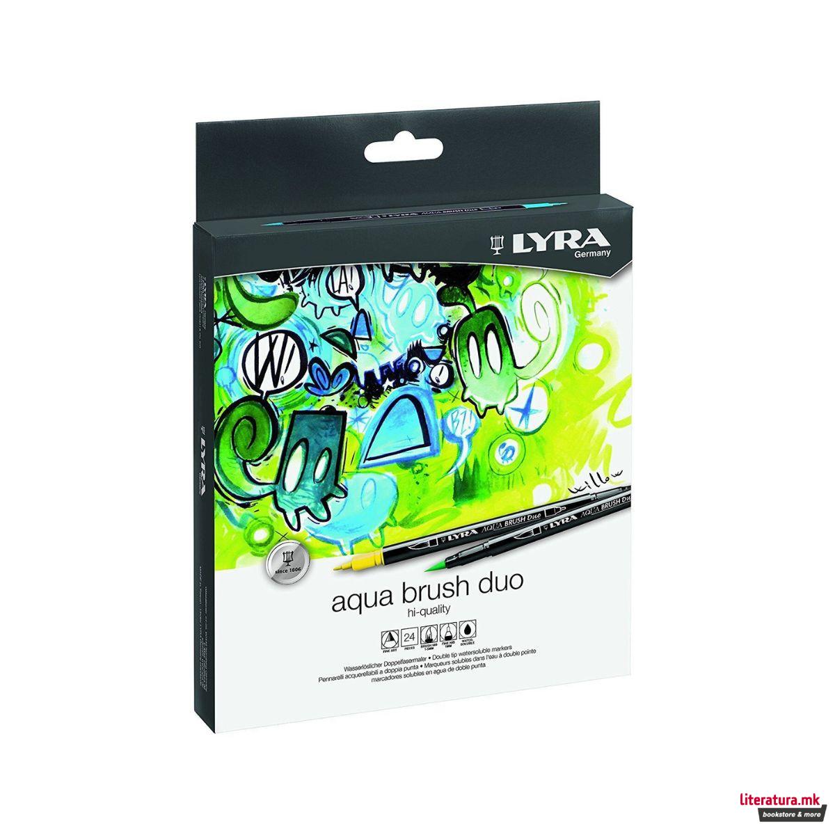 Сет браш-пенкала, Lyra Aqua Brush Duo, 1/24
