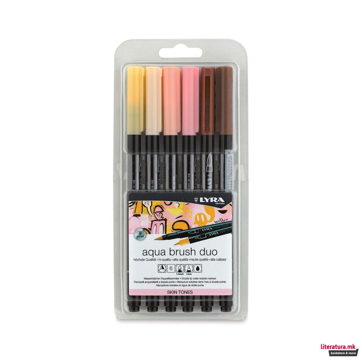 Сет браш-пенкала, Lyra Aqua Brush Duo Skin Tone Set, 1/6 