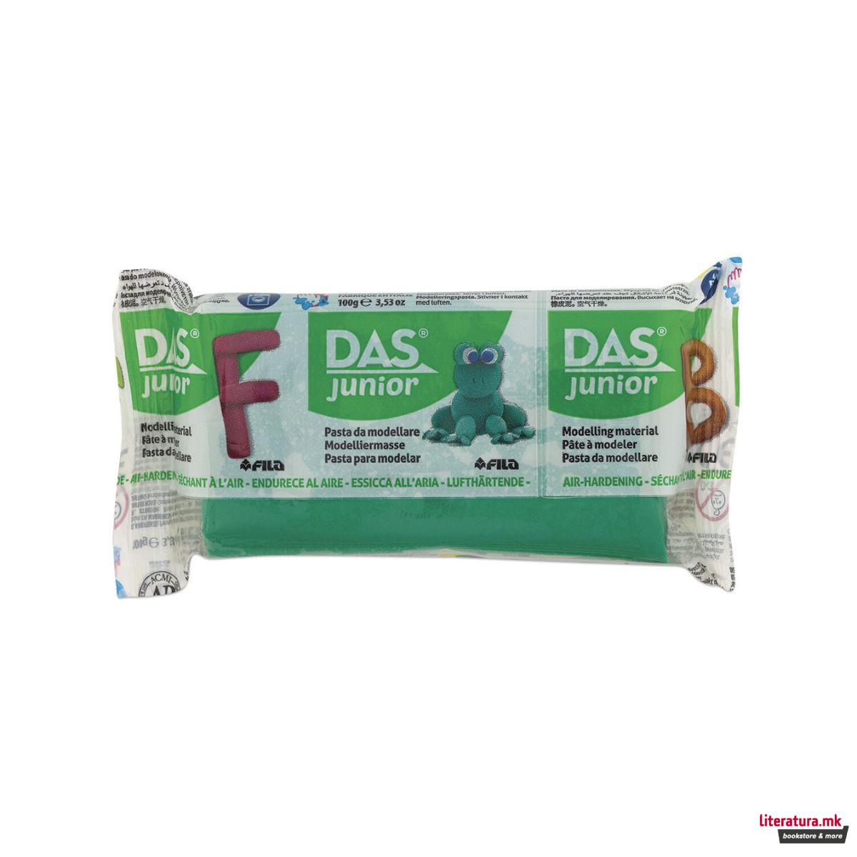 Глина, DAS Junior, 100g, зелена 