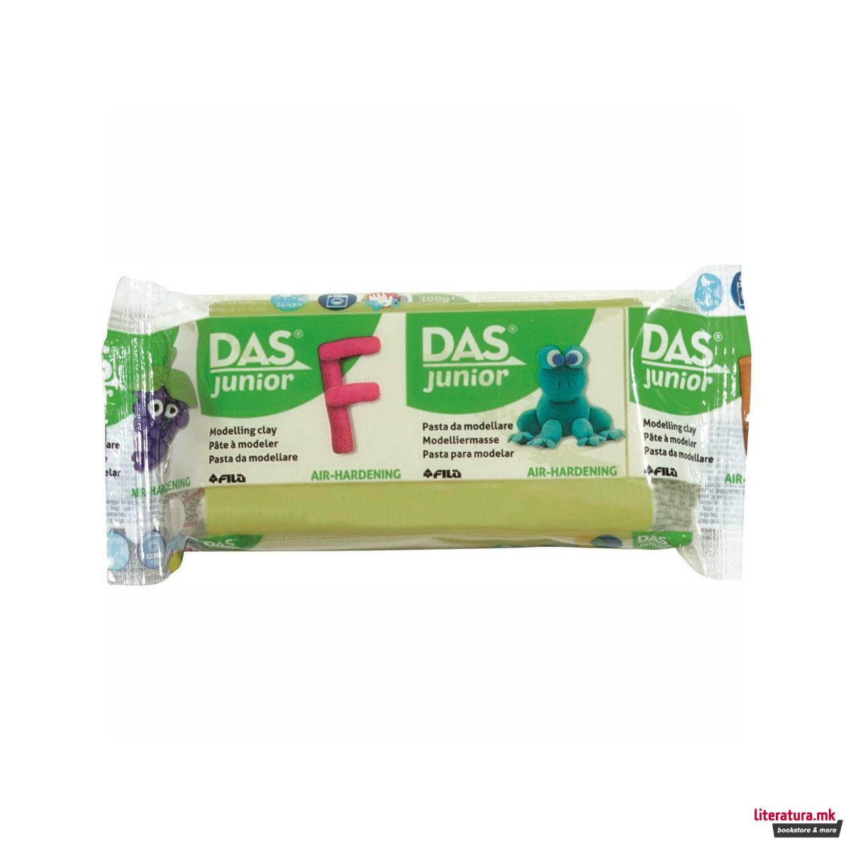 Глина, DAS Junior, 100g, светлозелена 