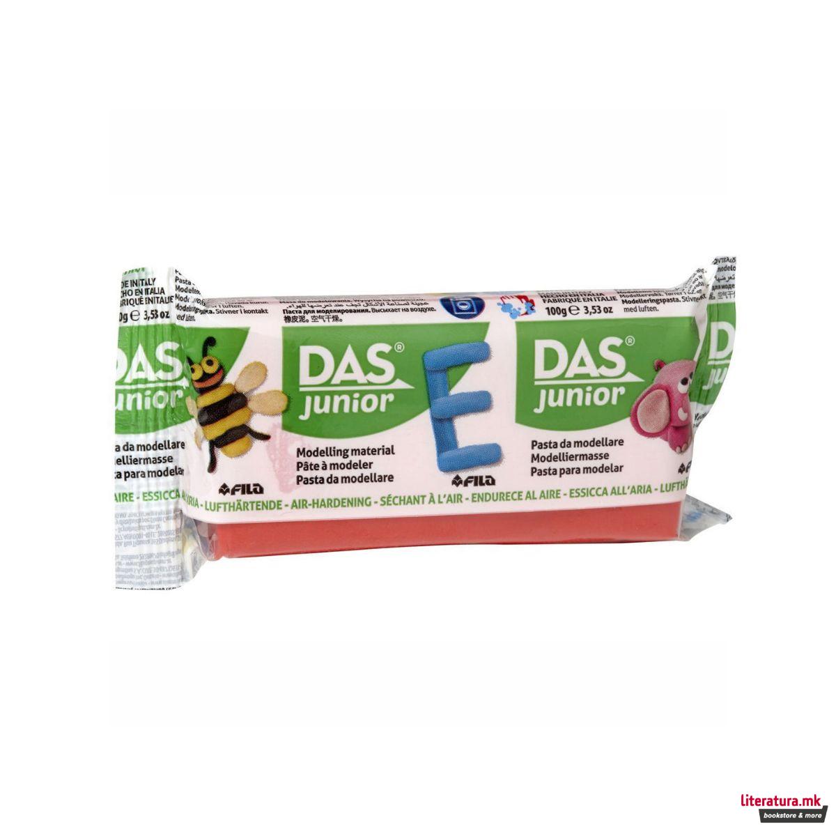 Глина, DAS Junior, 100g, црвена 