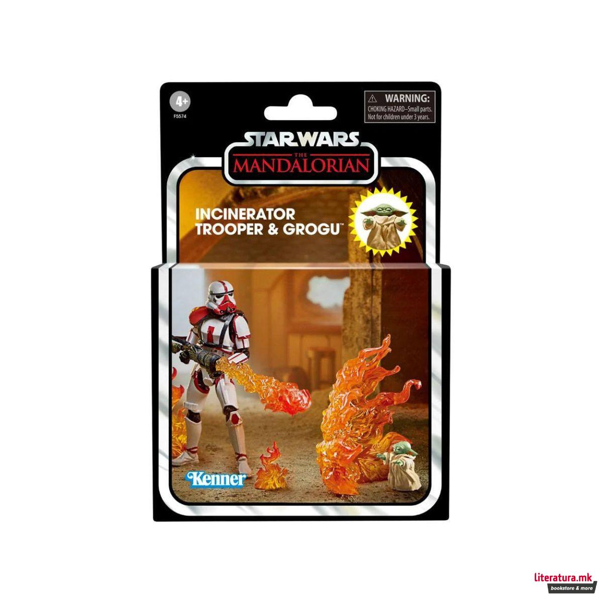 Фигура, Star Wars: The Mandalorian - Incinerator Trooper and Child 