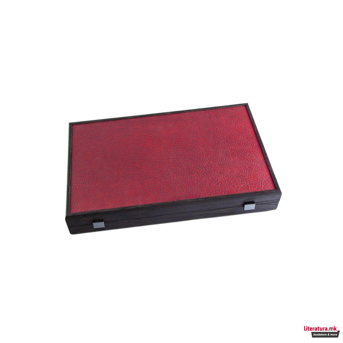 Сет за табла-рачна изработка, Premium Leatherette Burgundy Red 