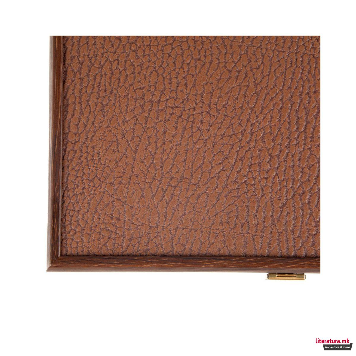 Сет за табла-рачна изработка, Premium Leatherette Caramel Brown 