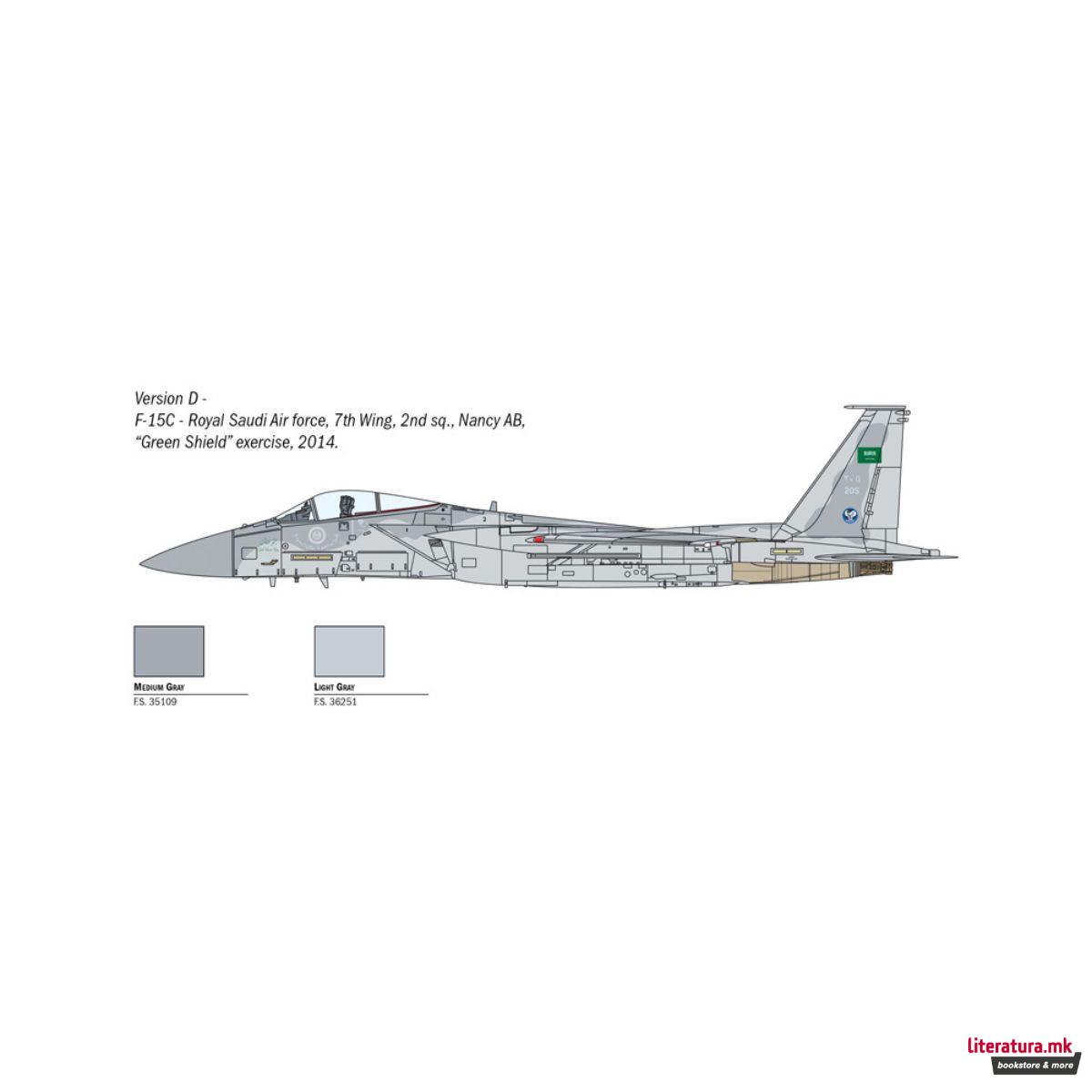Макета, F-15C Eagle, 1:72 