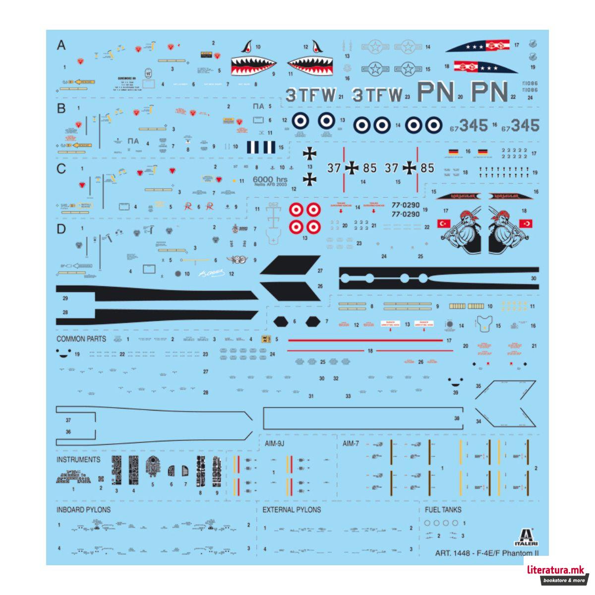 Макета, F-4E/F Phantom II, 1:72 