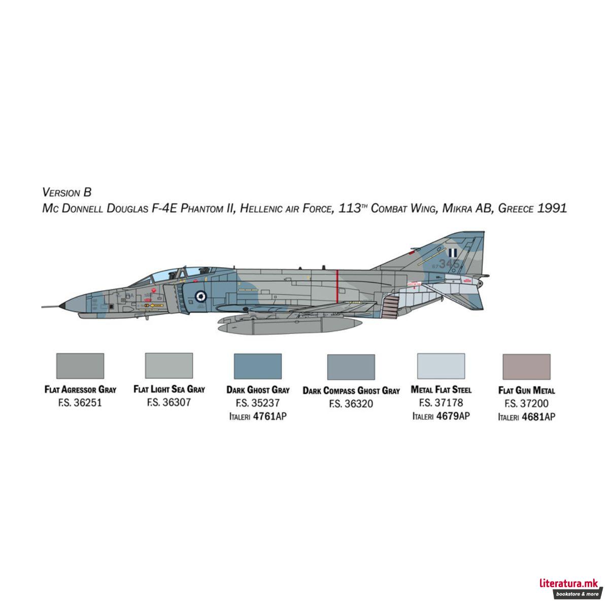 Макета, F-4E/F Phantom II, 1:72 