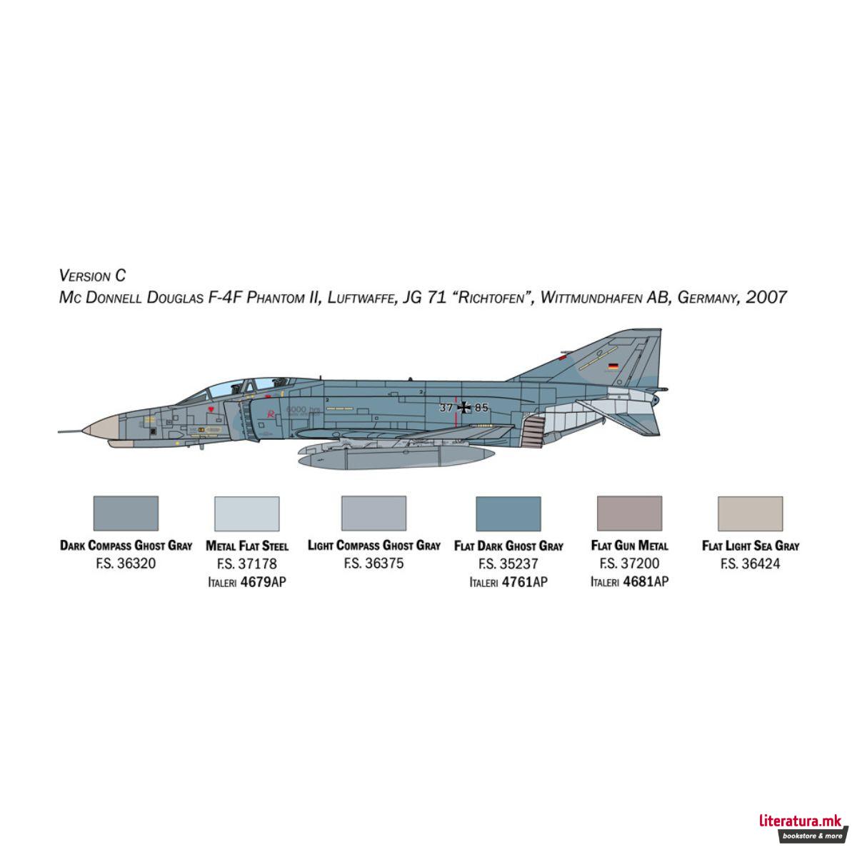 Макета, F-4E/F Phantom II, 1:72 