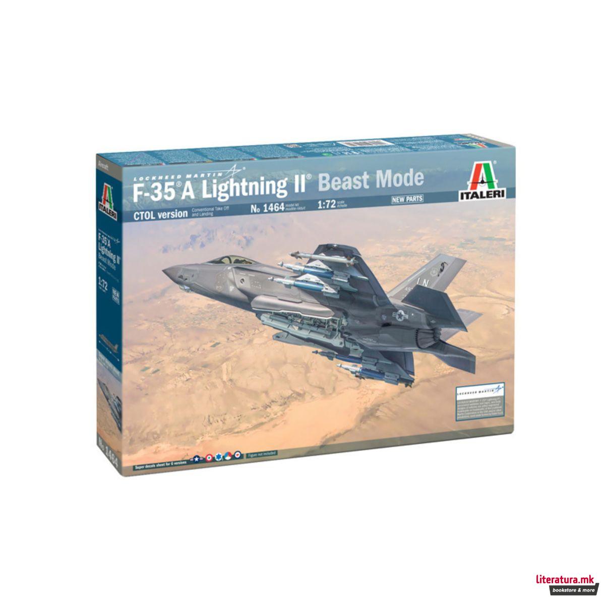 Макета, F-35A LIGHTNING II CTOL version (Beast Mode), 1:72 