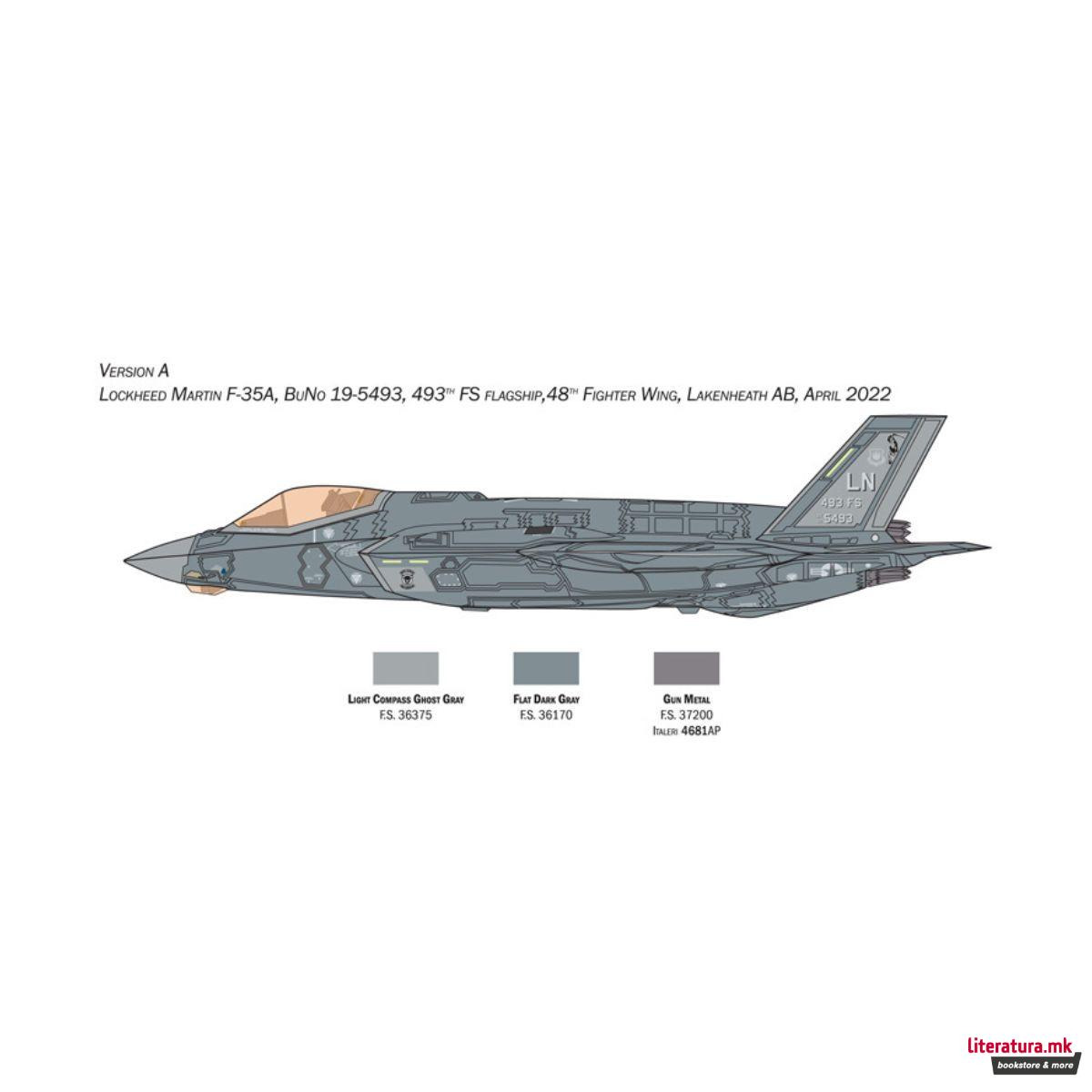 Макета, F-35A LIGHTNING II CTOL version (Beast Mode), 1:72 
