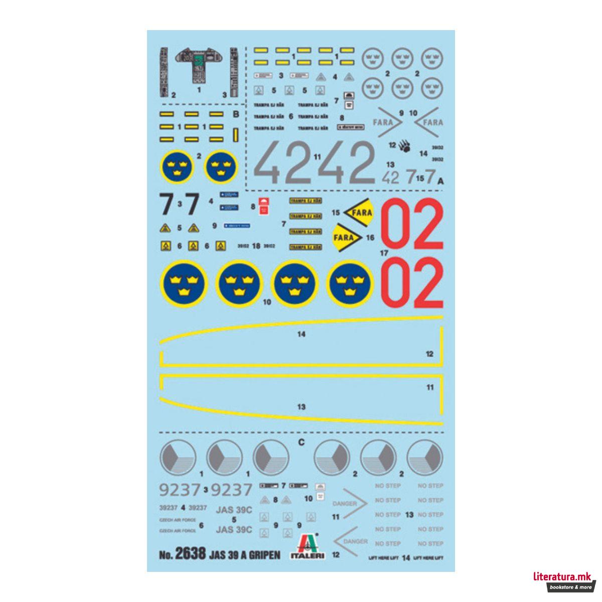 Макета, JAS 39 A Gripen, 1:48 