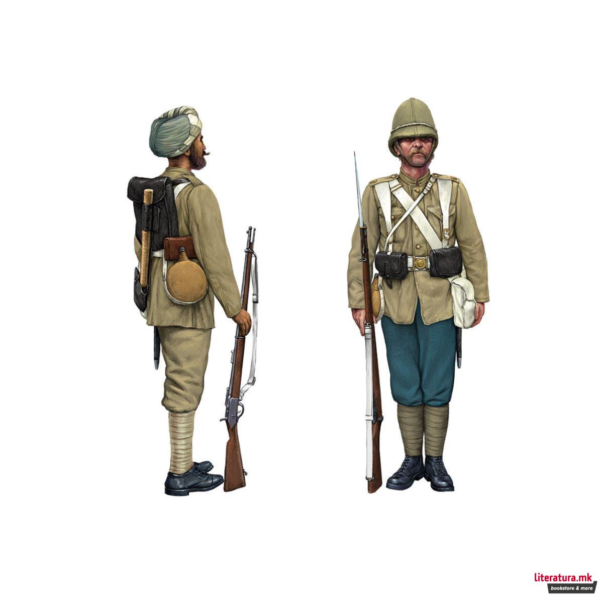 Макета, British Infantry and Sepoys, 1:72 
