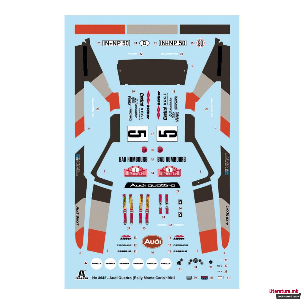 Макета, Audi Quattro Rally, 1:24 