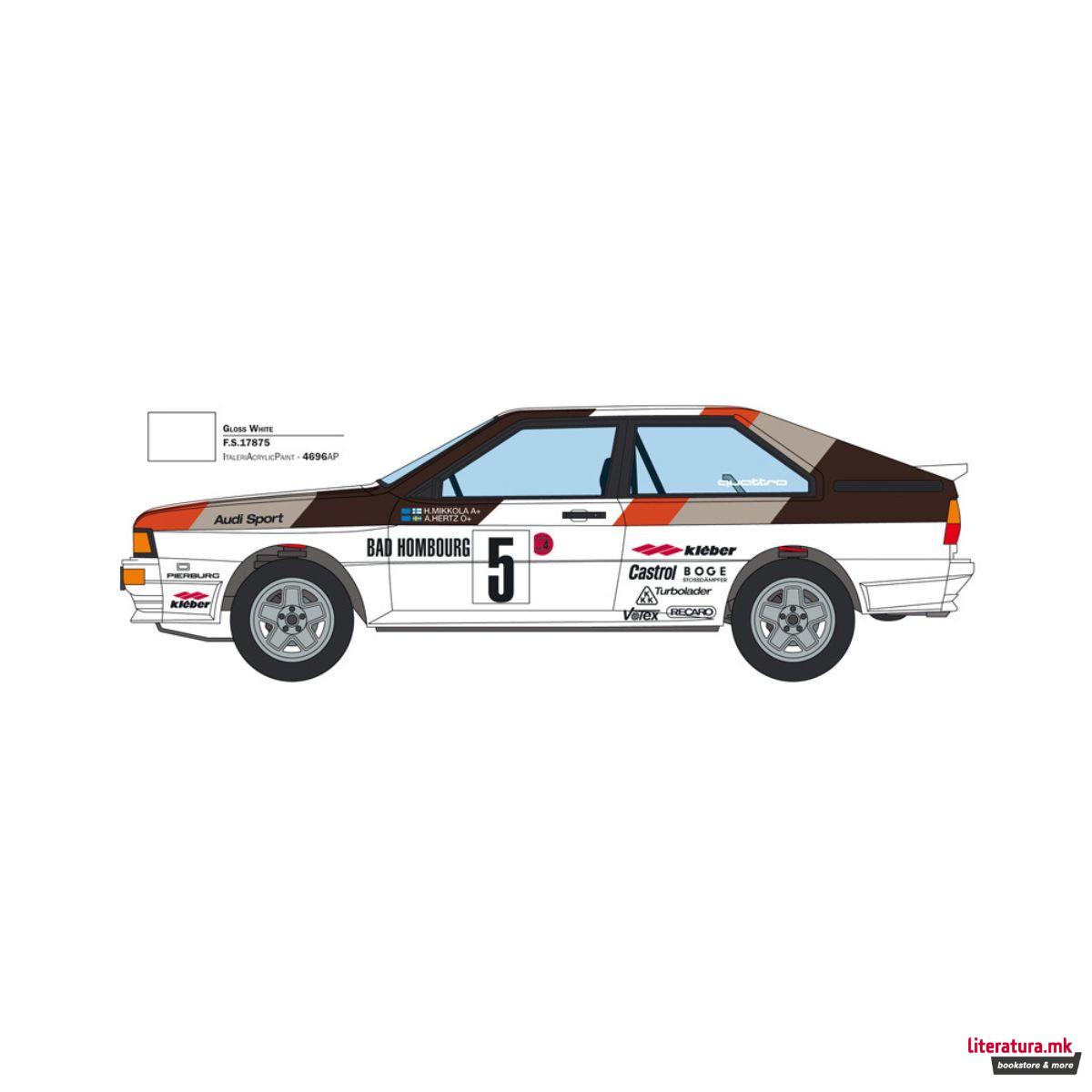 Макета, Audi Quattro Rally, 1:24 