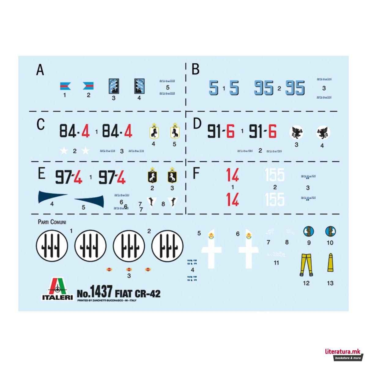 Макета, Fiat CR.42 Falco, 1:72 