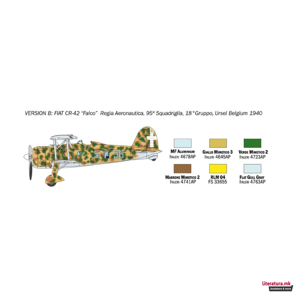 Макета, Fiat CR.42 Falco, 1:72 