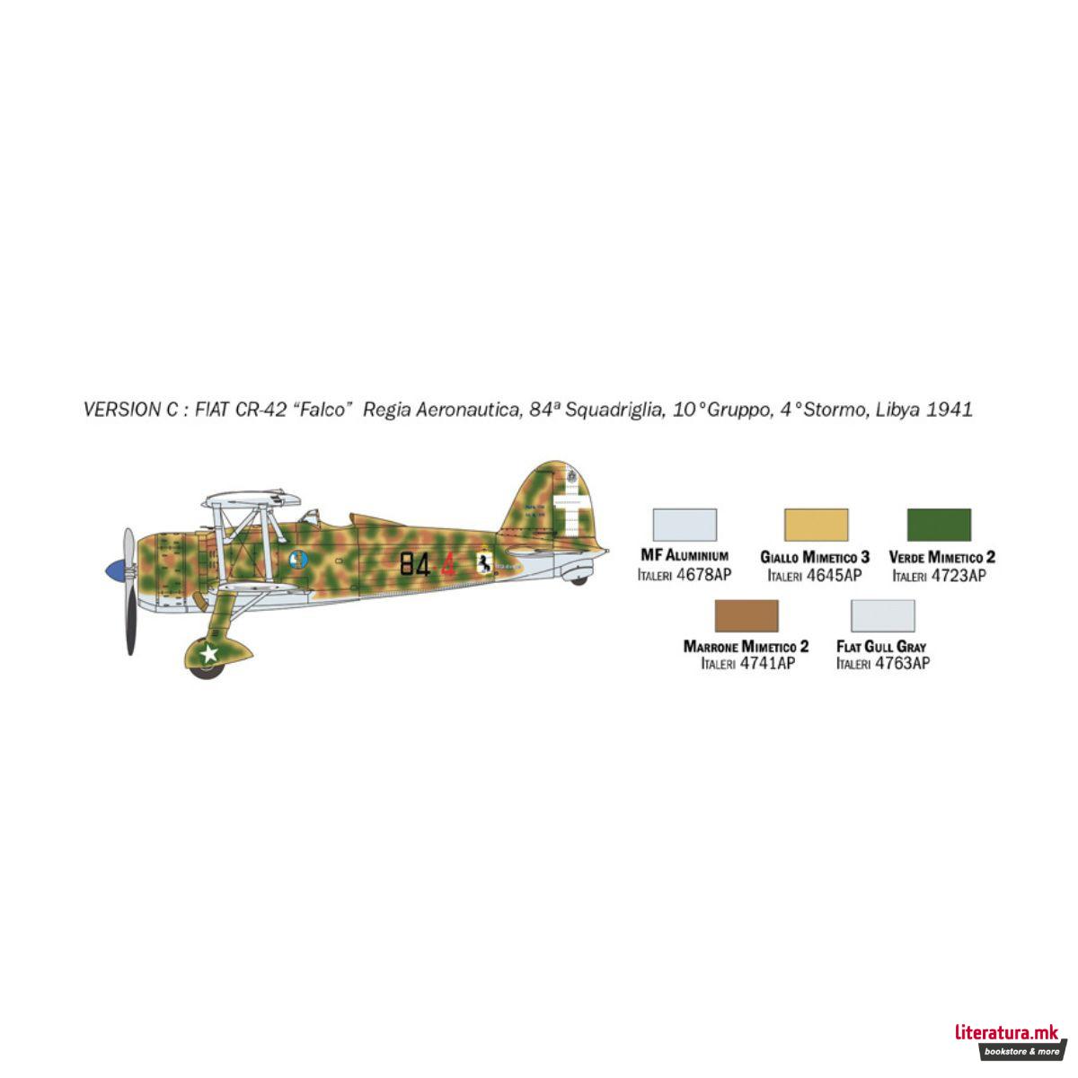 Макета, Fiat CR.42 Falco, 1:72 