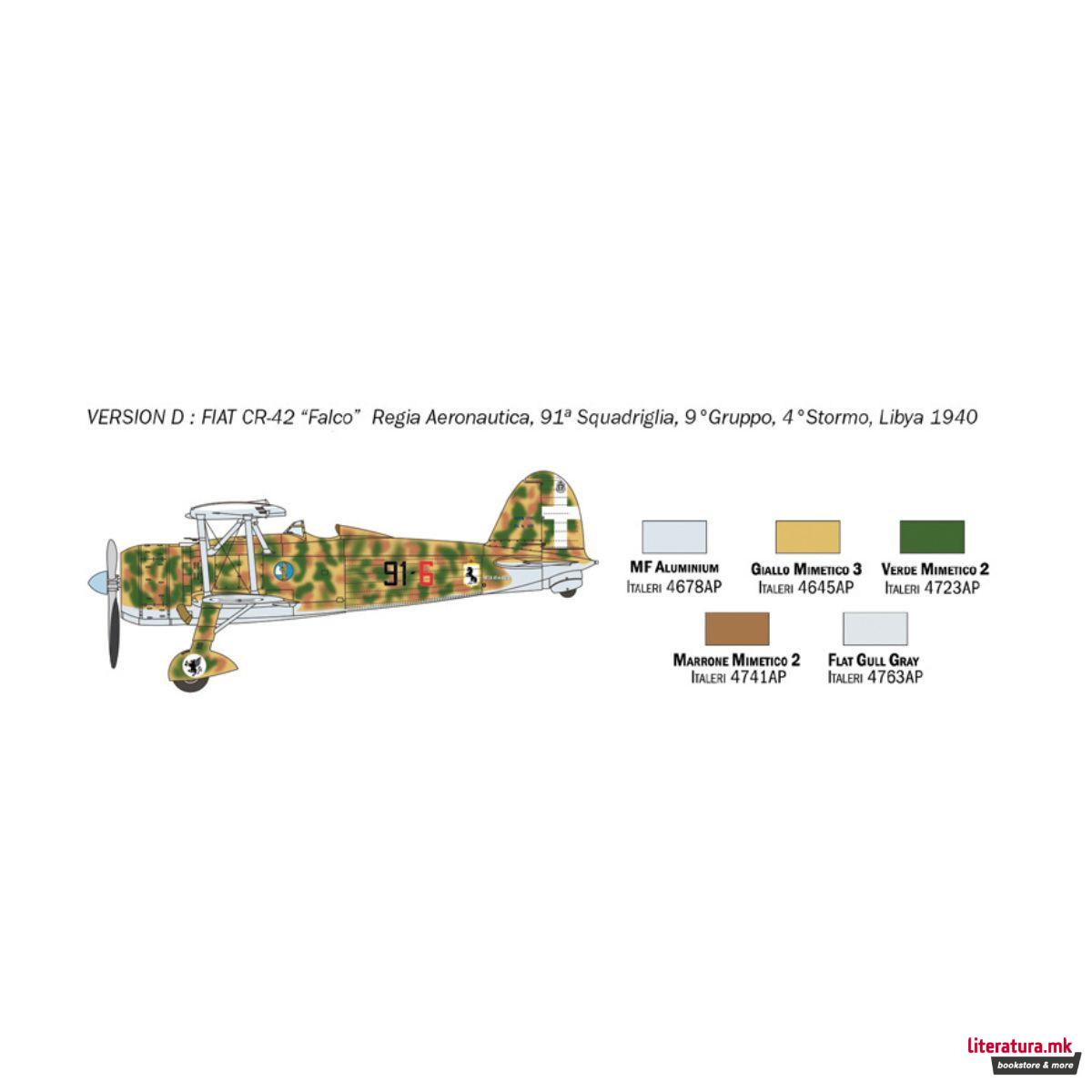 Макета, Fiat CR.42 Falco, 1:72 